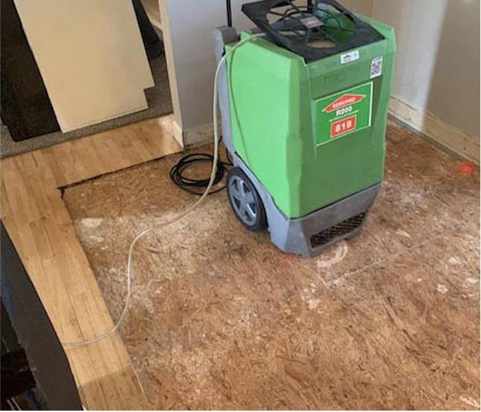 restoration machine cleaning a home