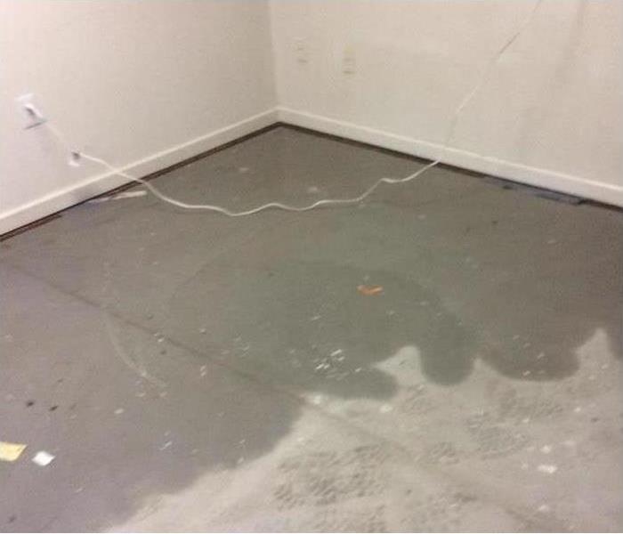 Standing water in a home